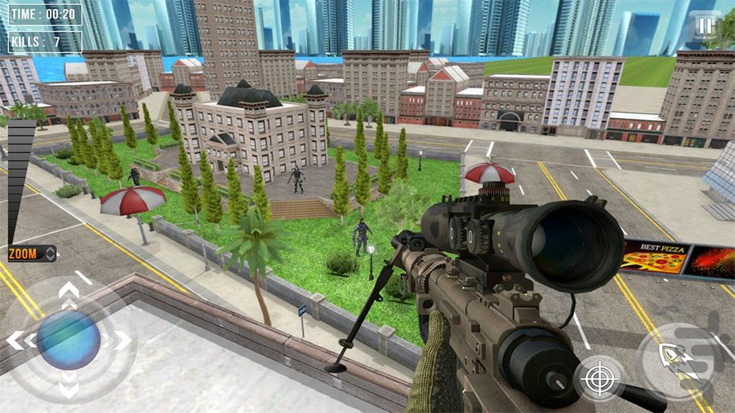 تک تیرانداز | تفنگ بازی - Gameplay image of android game