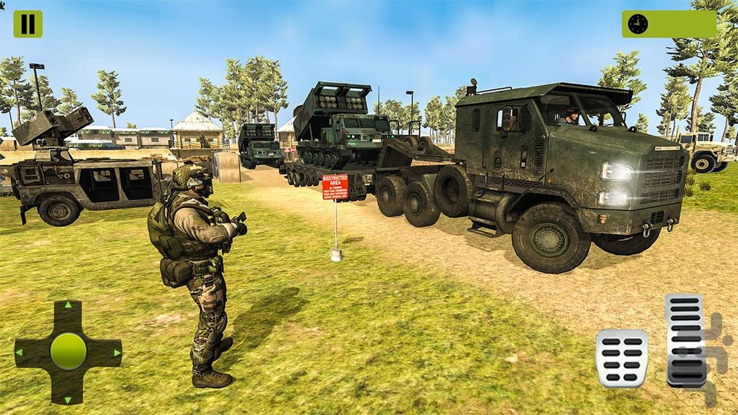 بازی جدید حمل ماشین ارتشی - Gameplay image of android game