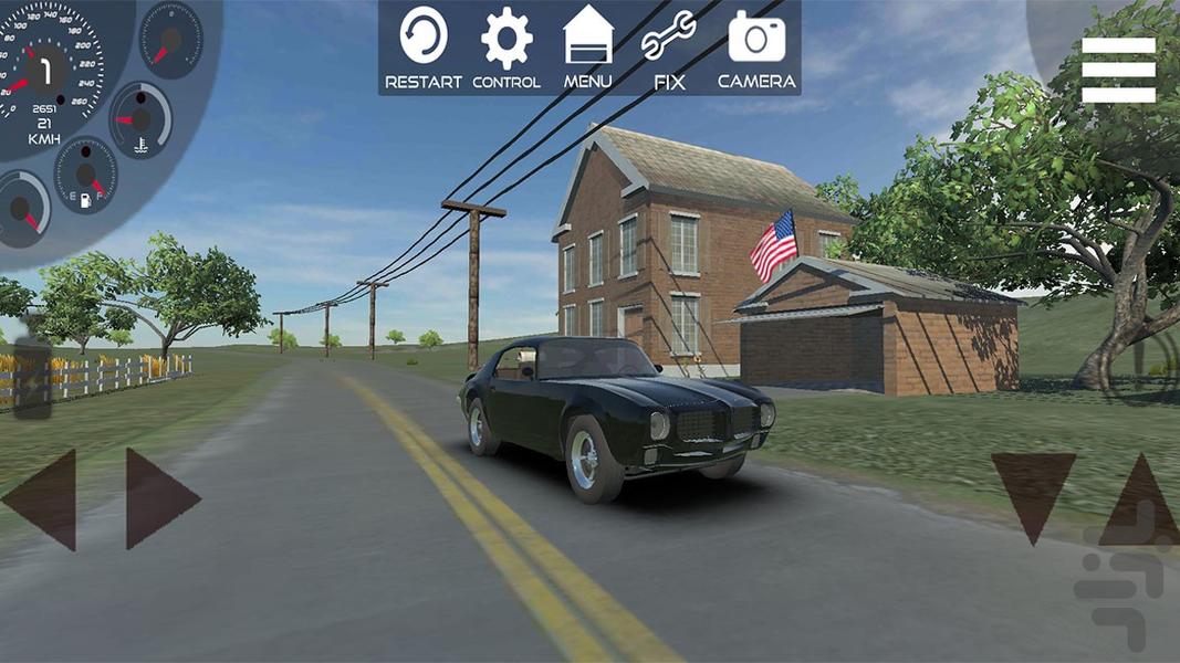بازی ماشین آمریکایی | ماشین بازی - Gameplay image of android game