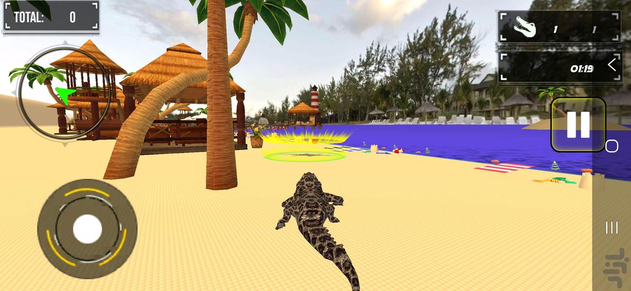 بازی حمله کروکودیل - Gameplay image of android game