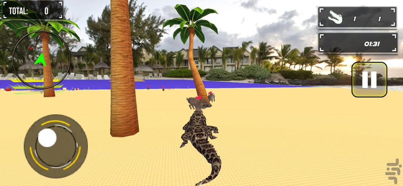 بازی حمله کروکودیل - Gameplay image of android game