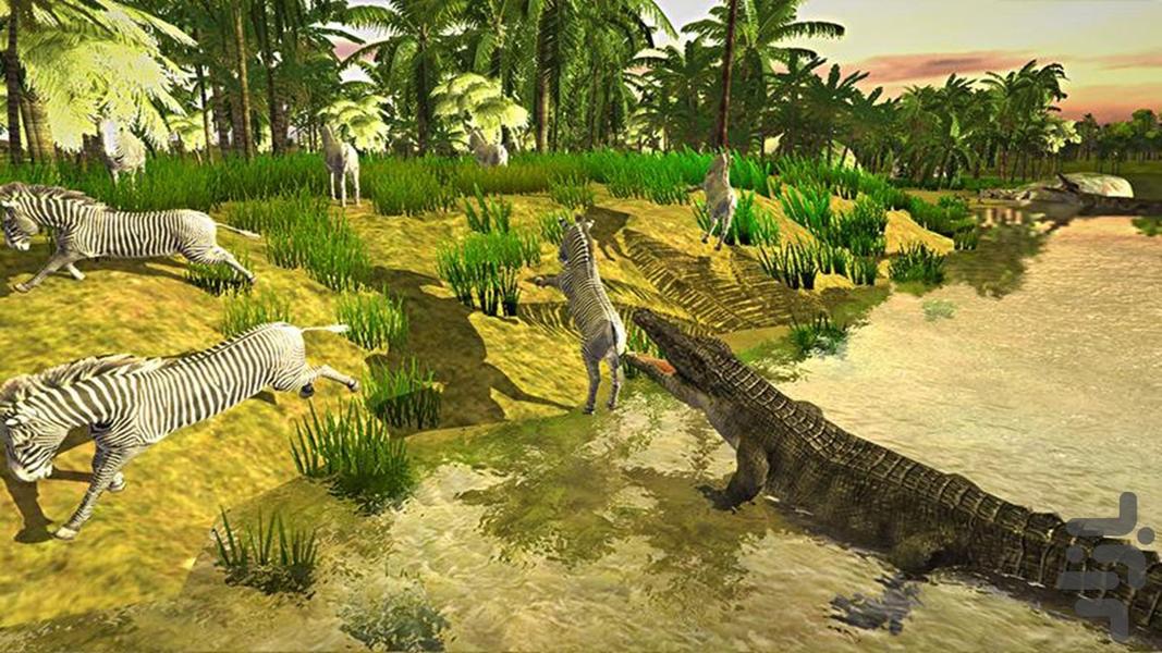 بازی حمله کروکودیل - Gameplay image of android game