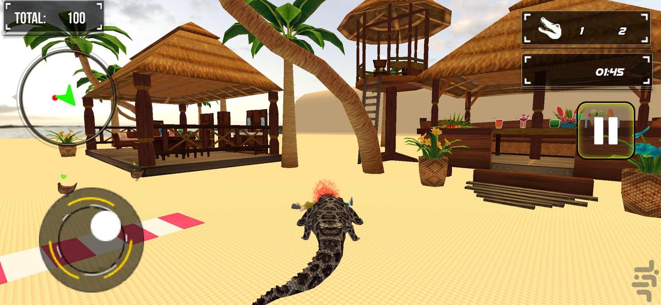 بازی حمله کروکودیل - Gameplay image of android game