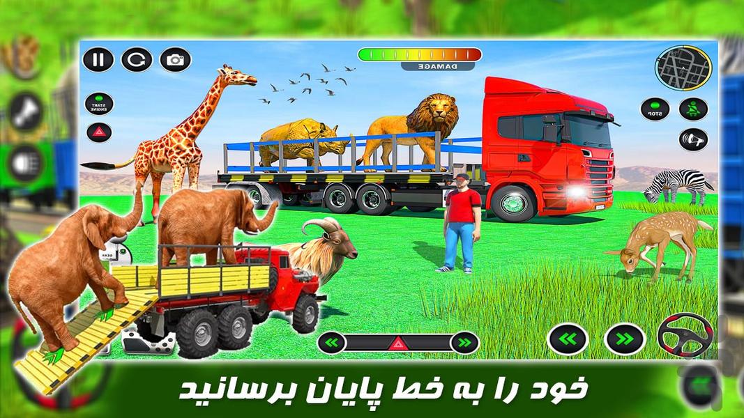 رانندگی با کامیون | حمل حیوانات - عکس بازی موبایلی اندروید