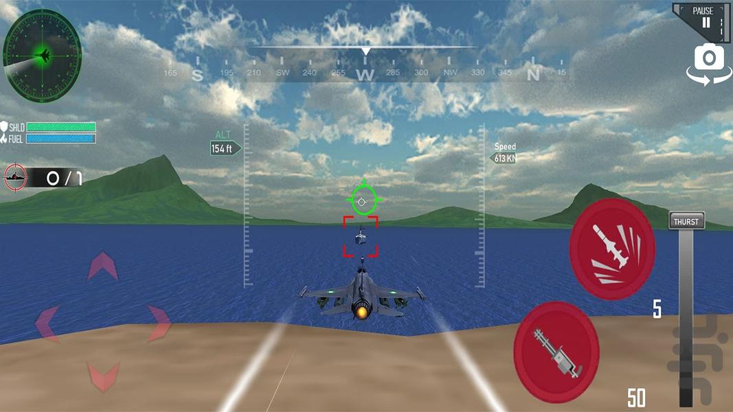 هواپیمای جت جنگی | بازی جدید - Gameplay image of android game