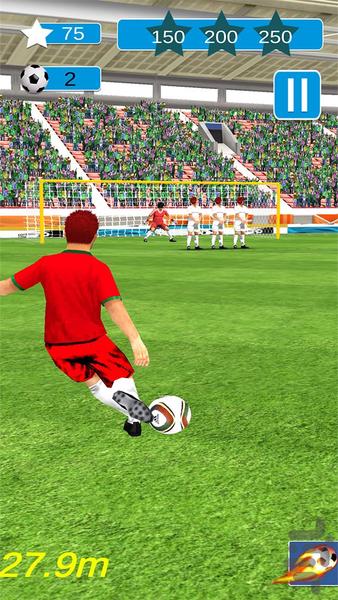 بازی پنالتی | بازی فوتبال - Gameplay image of android game