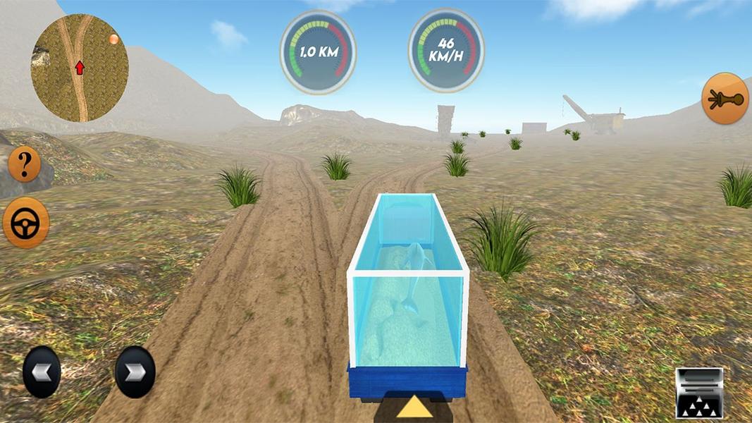 بازی ماشین سنگین | حمل آکواریوم - عکس بازی موبایلی اندروید