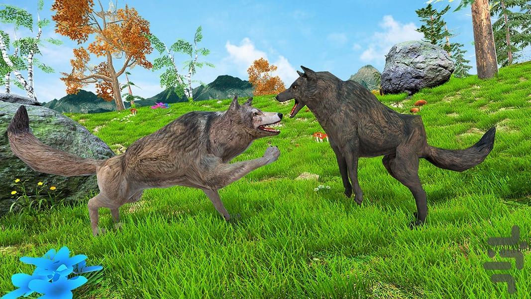 بازی جنگ گرگ ها | حیات وحش - عکس بازی موبایلی اندروید