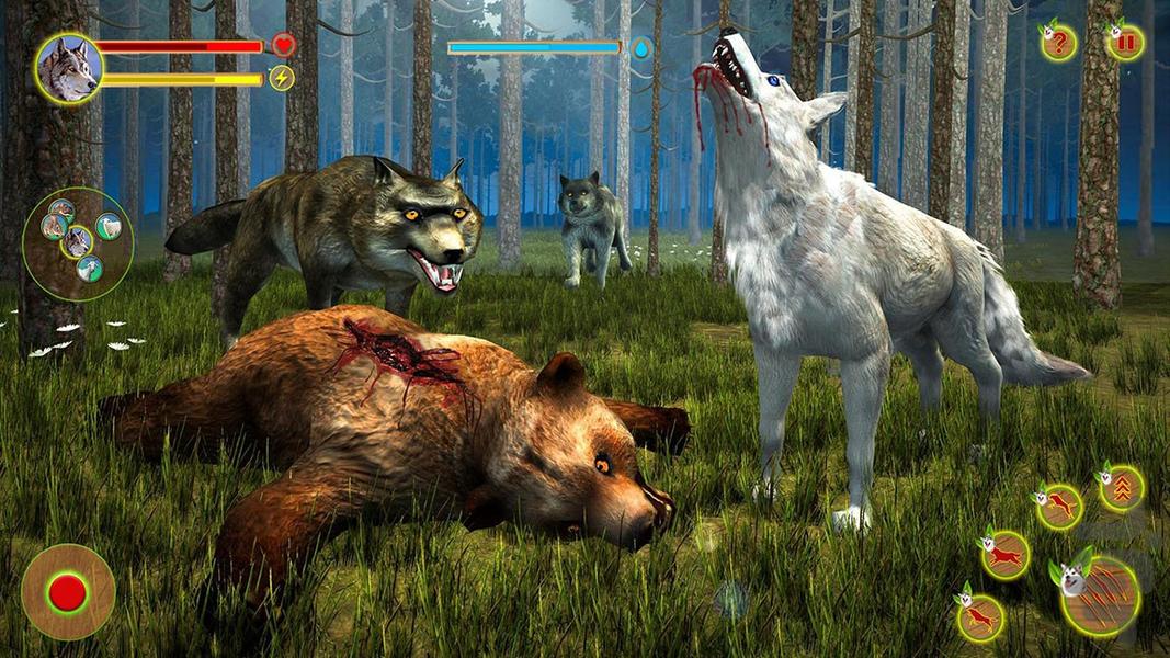 بازی جنگ گرگ ها | حیات وحش - عکس بازی موبایلی اندروید