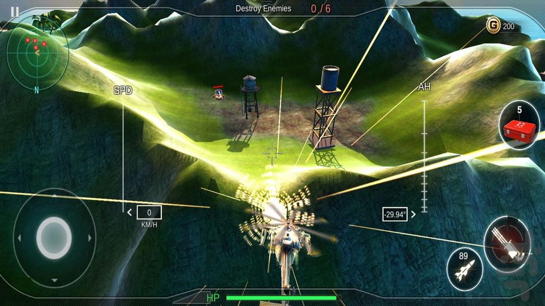 هلیکوپتر جنگی | بازی تفنگی - عکس بازی موبایلی اندروید