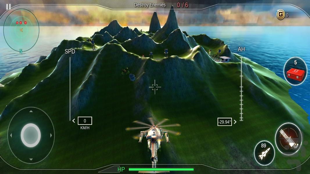 هلیکوپتر جنگی | بازی تفنگی - عکس بازی موبایلی اندروید