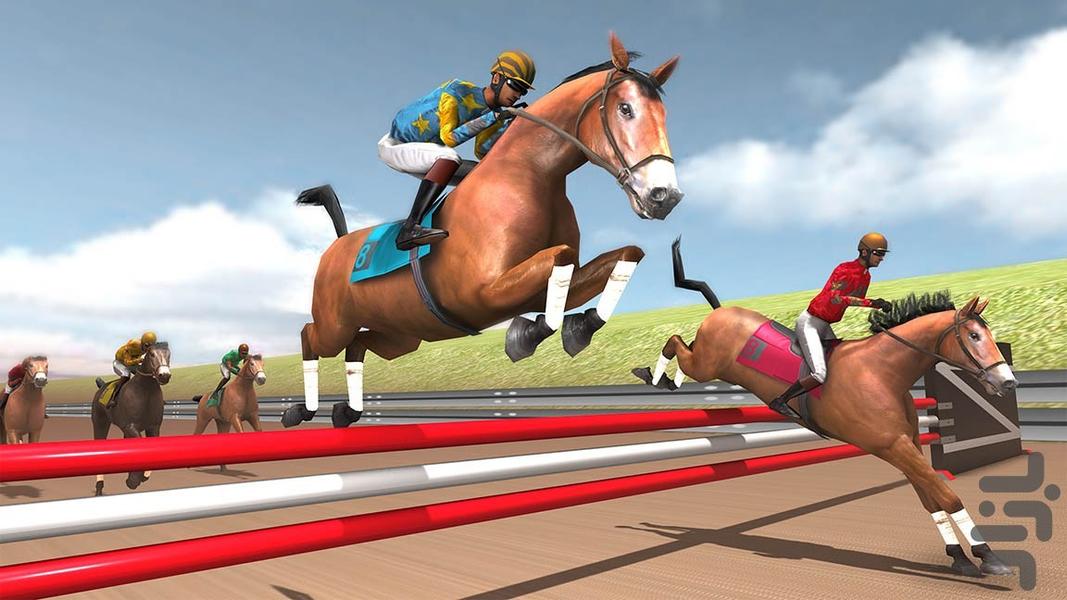 بازی مسابقه اسب سواری - Gameplay image of android game