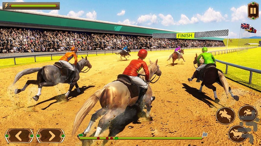 بازی مسابقه اسب سواری - Gameplay image of android game