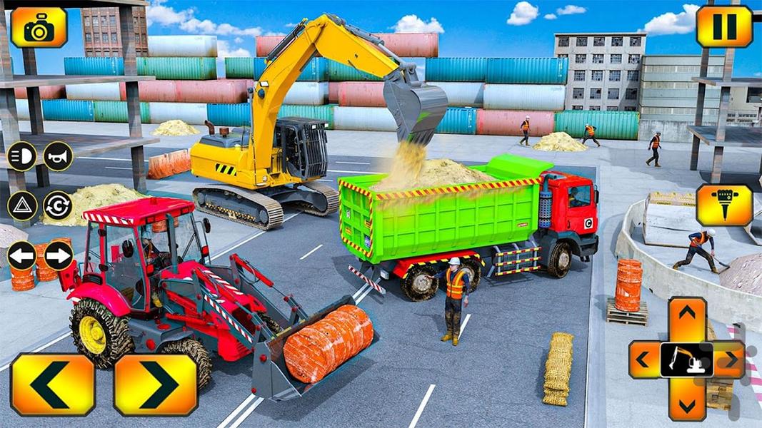 بازی ساختمان سازی:کامیون باربری جدید - Gameplay image of android game
