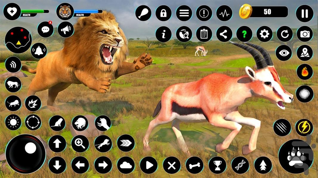 بازی پرواز با شیر جنگل - Gameplay image of android game