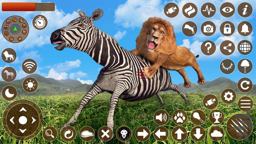 بازی پرواز با شیر جنگل - Gameplay image of android game
