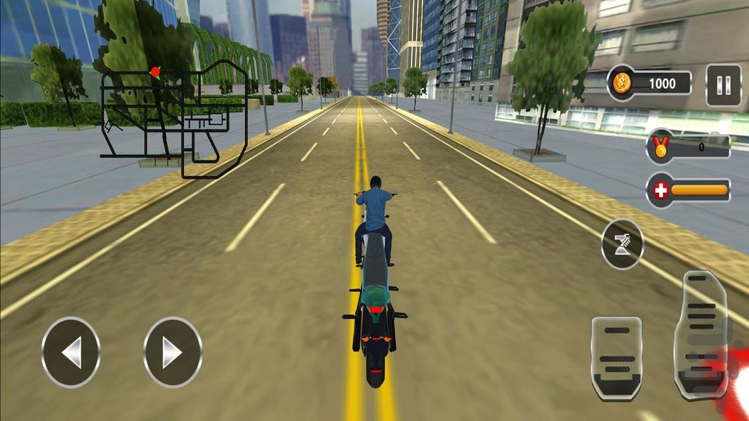 بازی مسافرکشی با موتور | موتور۴ نفره - عکس بازی موبایلی اندروید