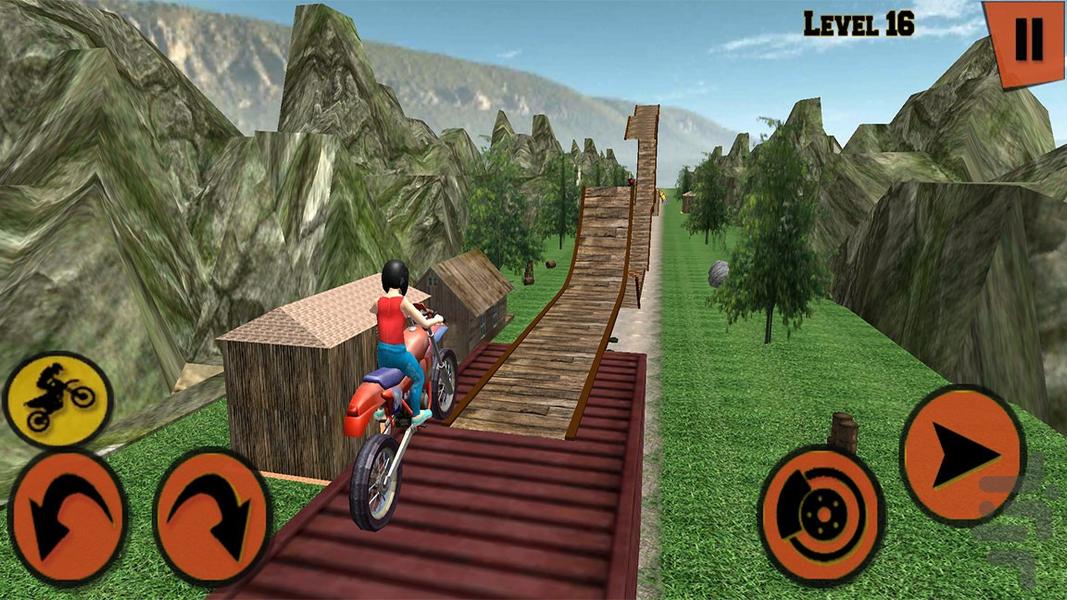 بازی موتورسواری بدلکاری - Gameplay image of android game