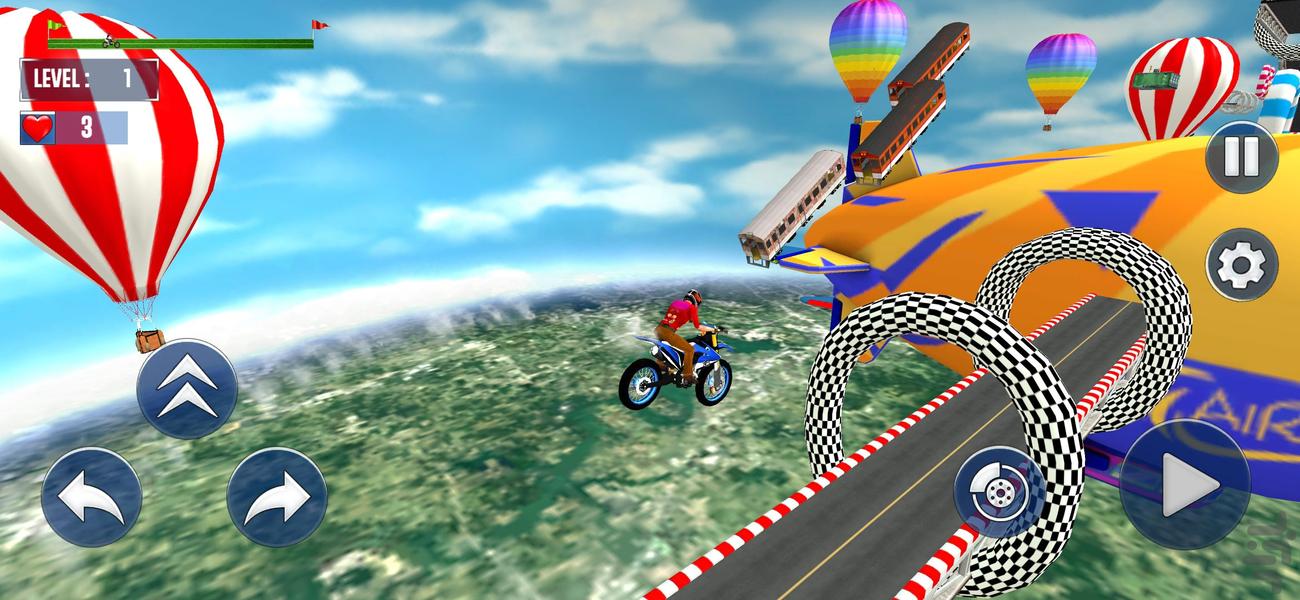 بازی موتور کراس - Gameplay image of android game