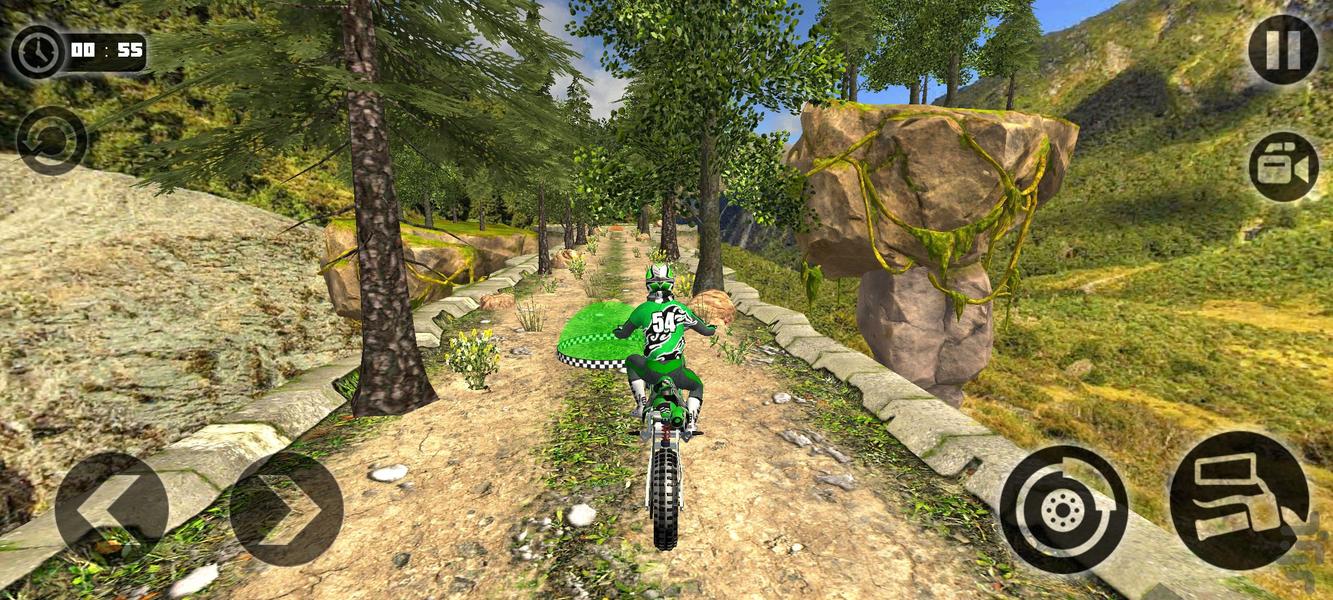 رانندگی با موتور کراس | موتور بازی - Gameplay image of android game