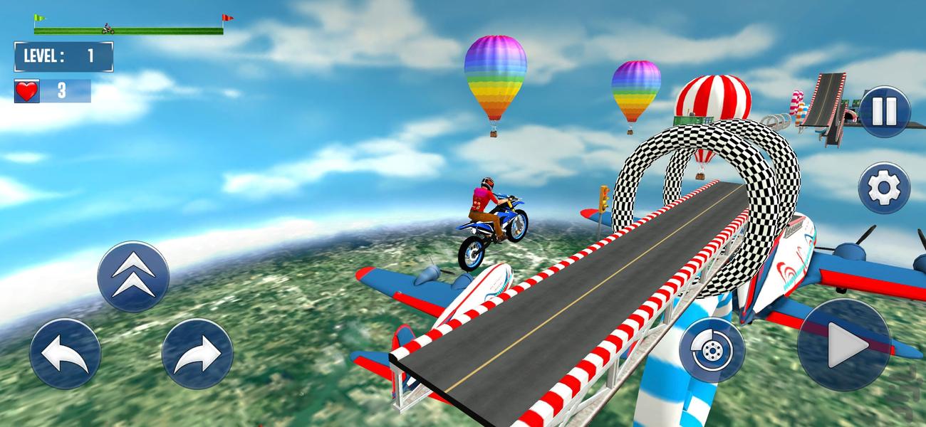 بازی موتور کراس - Gameplay image of android game