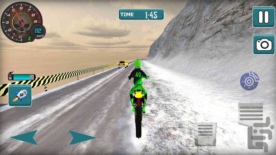 موتور بازی در برف | بازی جدید - Gameplay image of android game