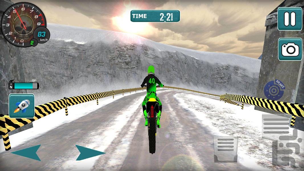 موتور بازی در برف | بازی جدید - Gameplay image of android game