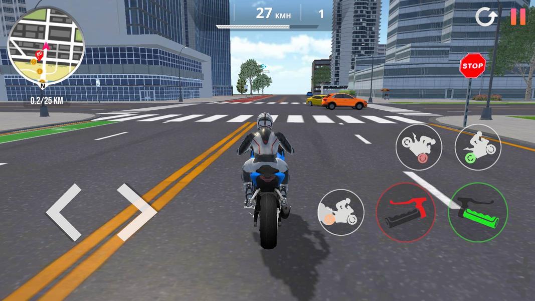 موتور بازی در خیابان - Gameplay image of android game