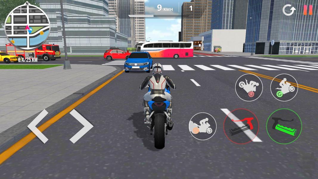 موتور بازی در خیابان - Gameplay image of android game