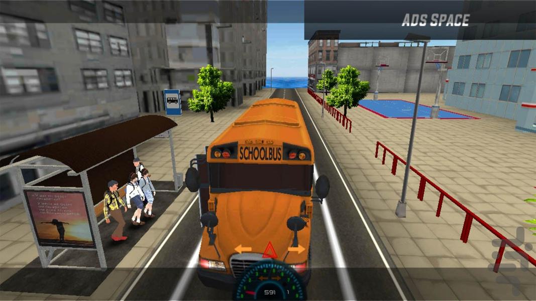 رانندگی با اتوبوس مدرسه | بازی جدید - Gameplay image of android game