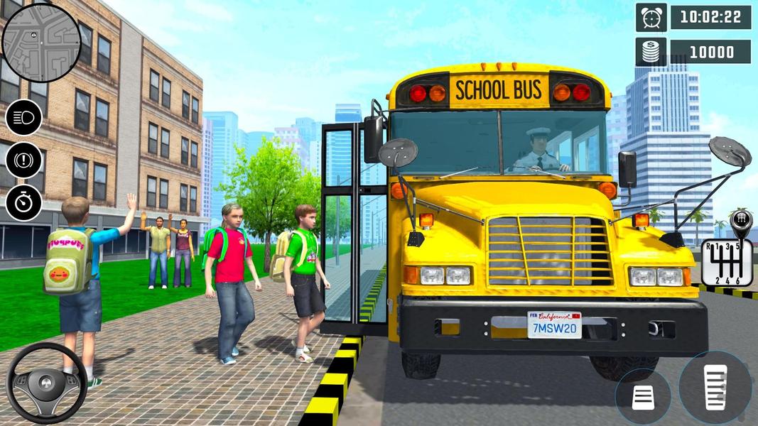 رانندگی با اتوبوس مدرسه | بازی جدید - Gameplay image of android game