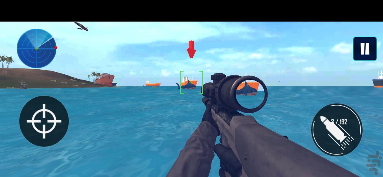 بازی شکارچی کوسه - Gameplay image of android game
