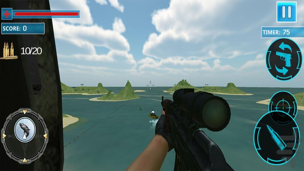 بازی شکارچی کوسه | بازی جدید - عکس بازی موبایلی اندروید