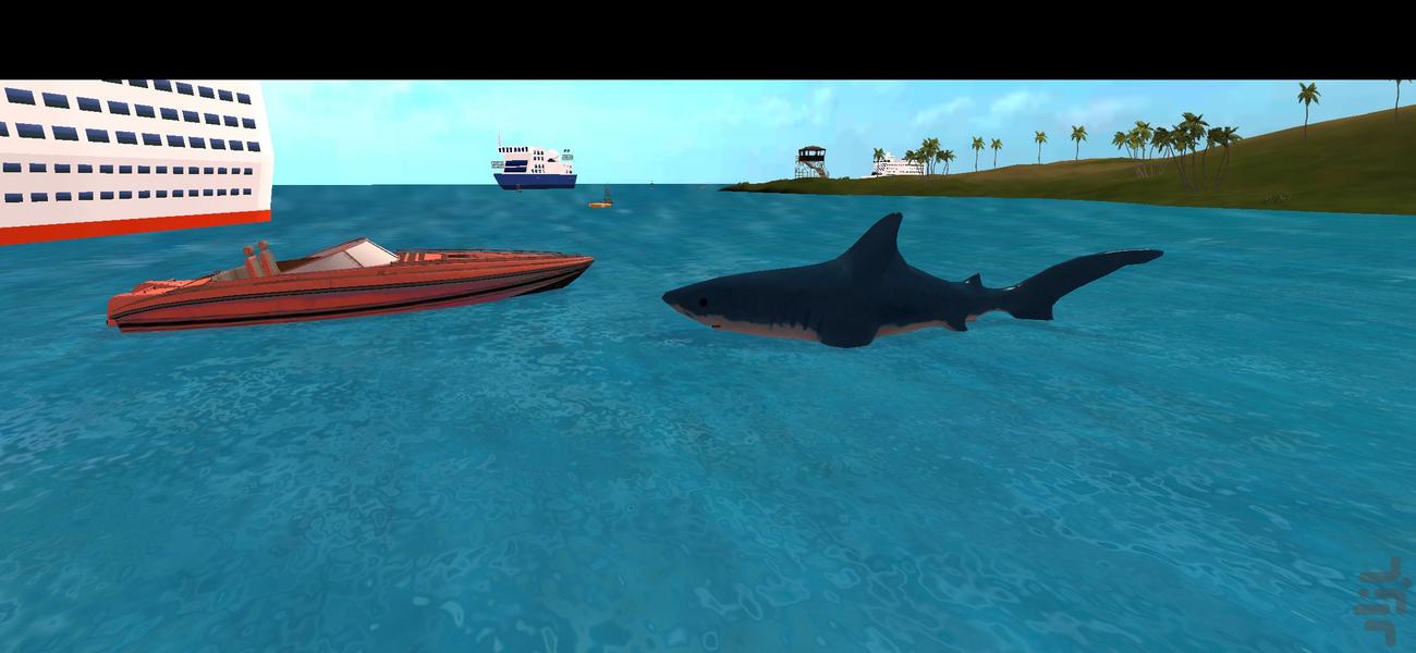 بازی شکارچی کوسه - Gameplay image of android game