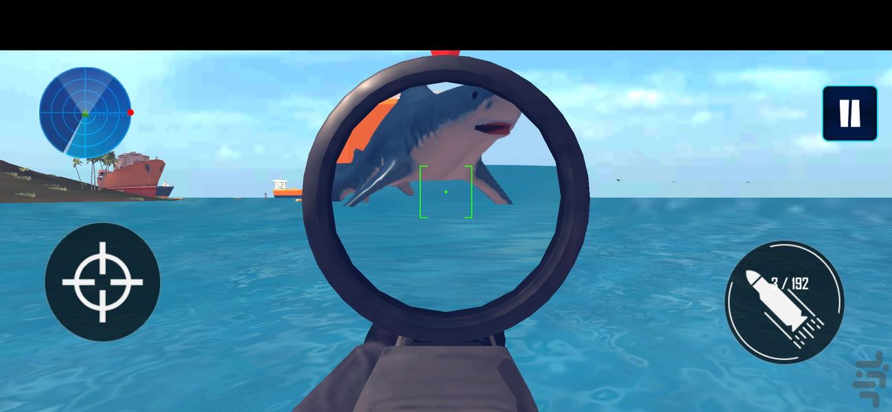 بازی شکارچی کوسه - Gameplay image of android game
