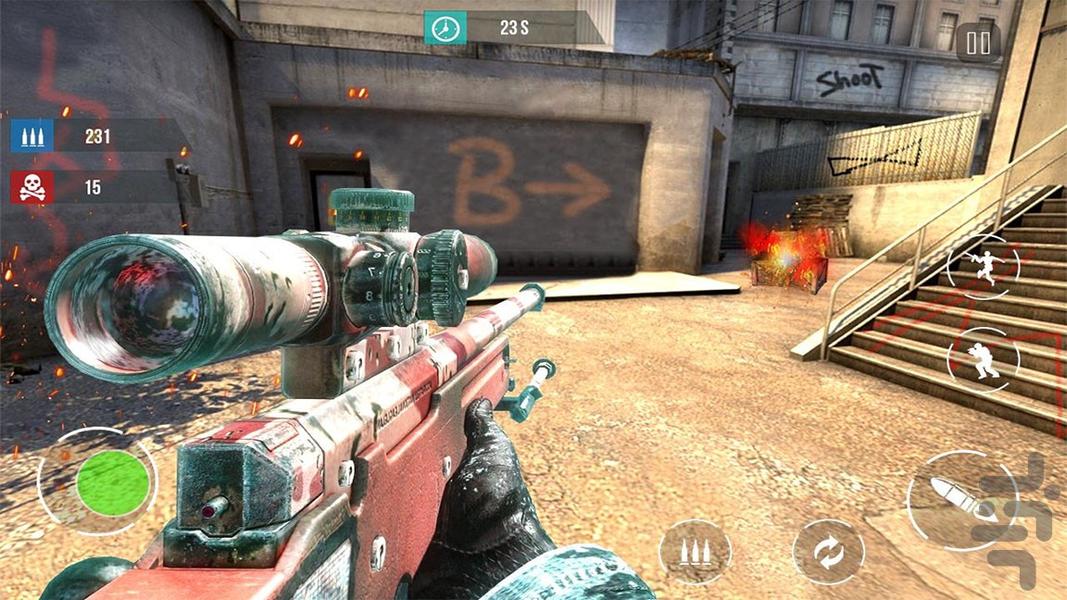 تفنگ بازی | بازی اکشن - Gameplay image of android game