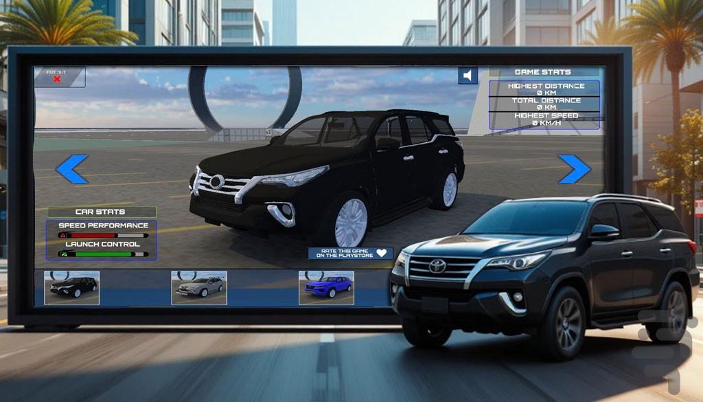 بازی رانندگی با تویوتا - عکس بازی موبایلی اندروید