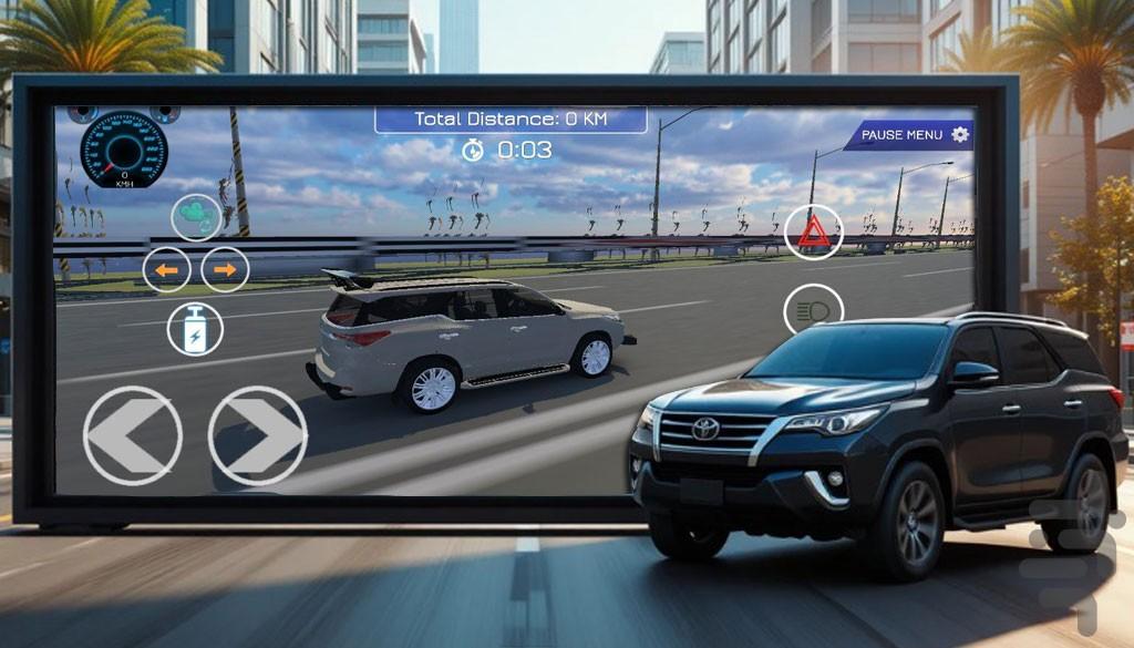بازی رانندگی با تویوتا - Gameplay image of android game
