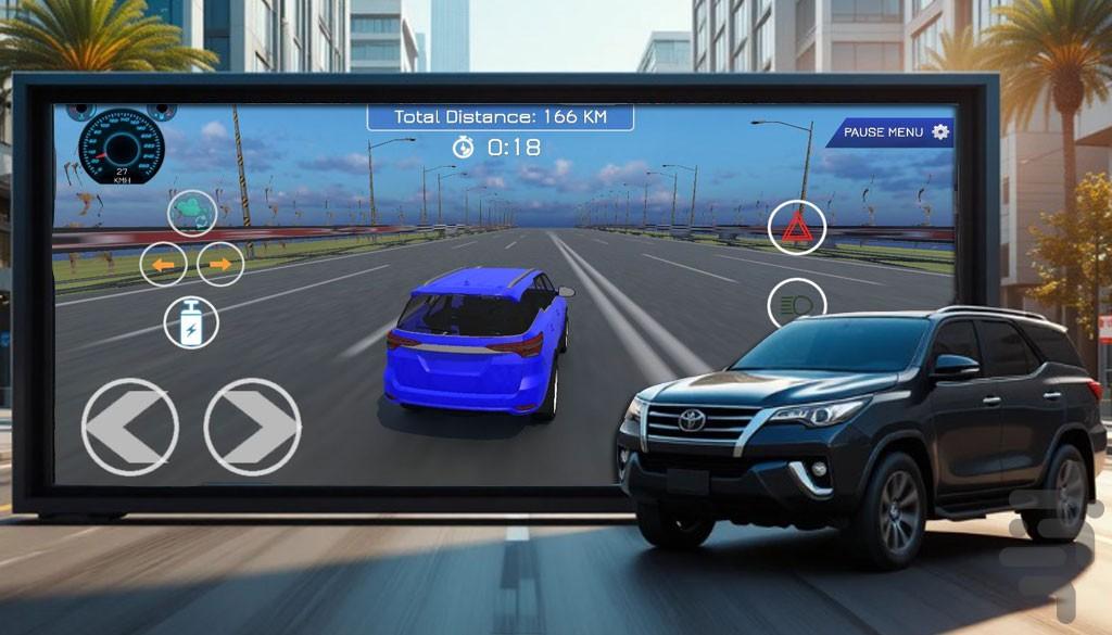 بازی رانندگی با تویوتا - Gameplay image of android game