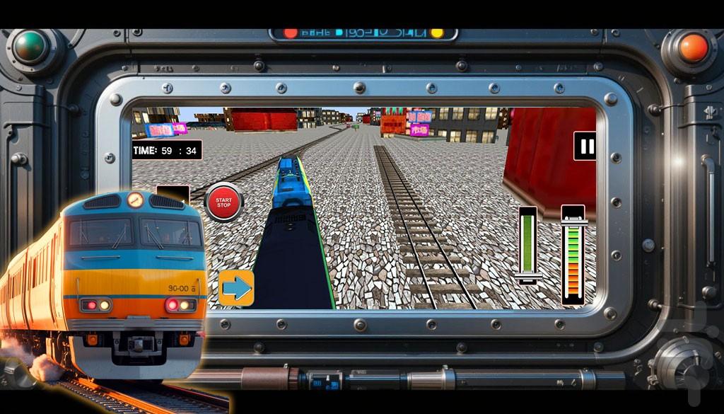 بازی رانندگی با قطار | مترو - عکس بازی موبایلی اندروید