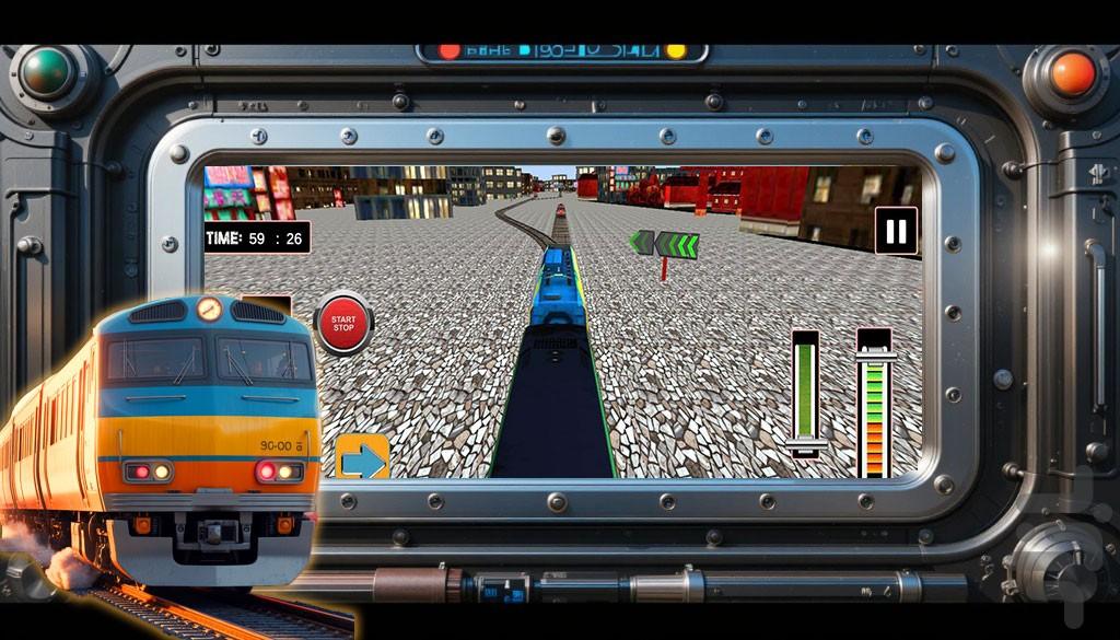 بازی رانندگی با قطار | مترو - عکس بازی موبایلی اندروید