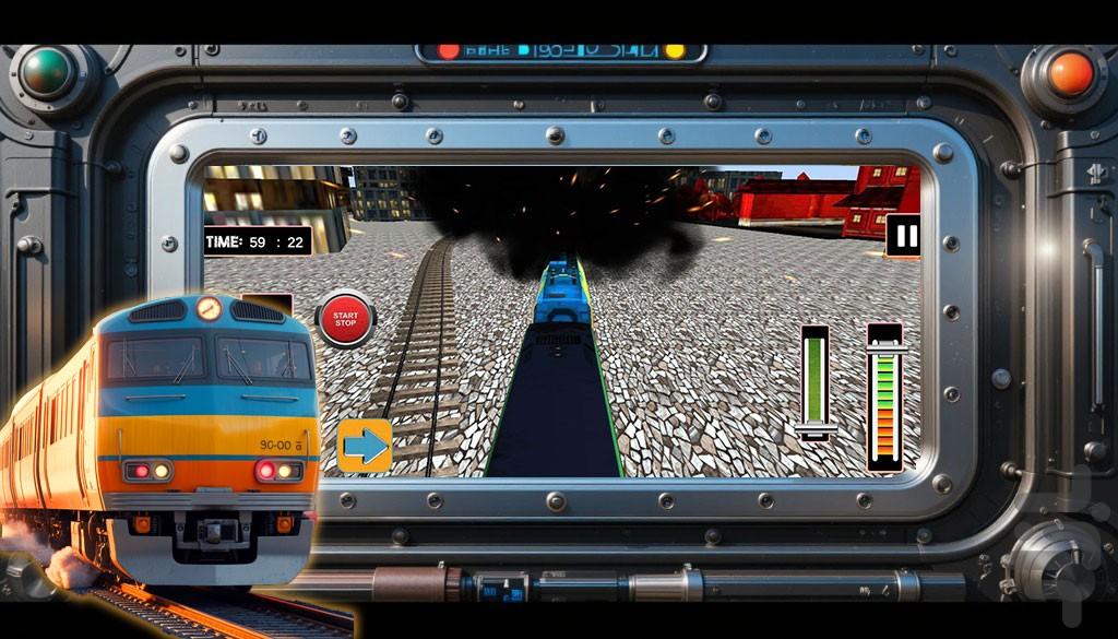 بازی رانندگی با قطار | مترو - عکس بازی موبایلی اندروید