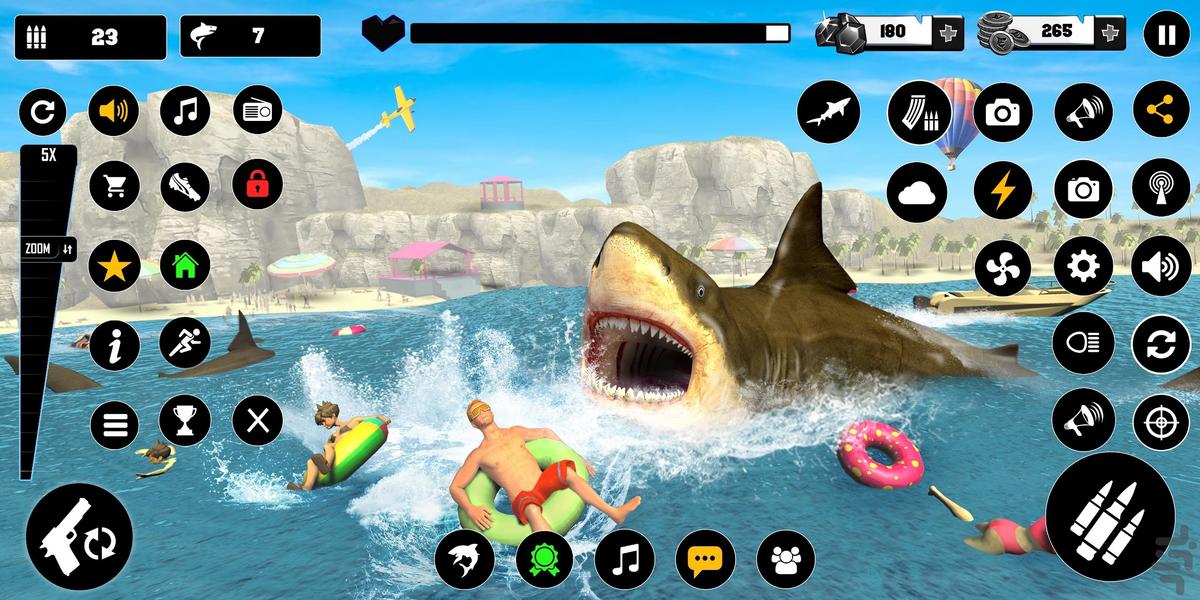 شکار کوسه و نهنگ | بازی تفنگی - عکس بازی موبایلی اندروید