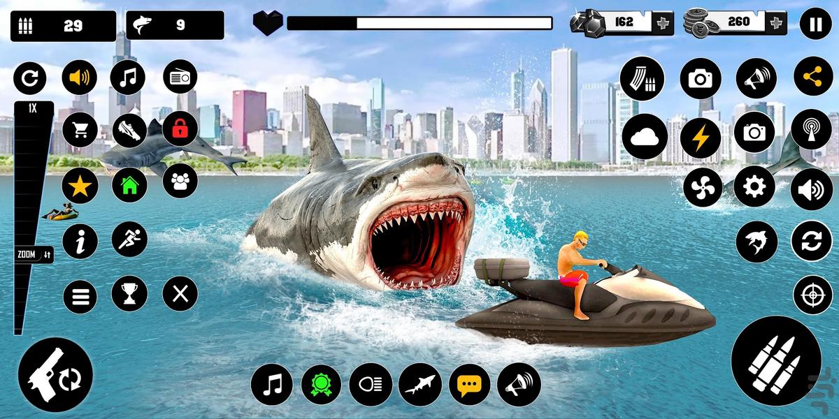 شکار کوسه و نهنگ | بازی تفنگی - Gameplay image of android game