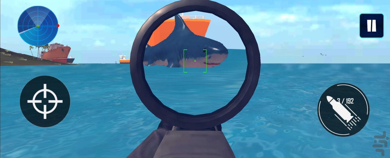 شکار کوسه و نهنگ | بازی تفنگی - عکس بازی موبایلی اندروید