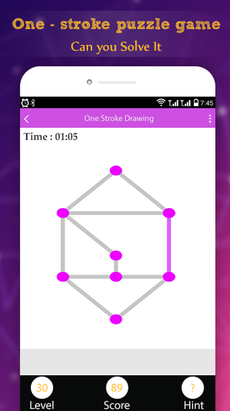 One Touch Connect dots - one s - Gameplay image of android game