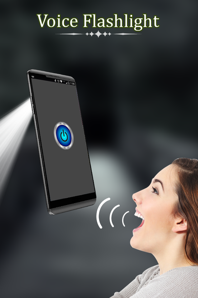 Voice Torch Light - Flashlight - عکس برنامه موبایلی اندروید