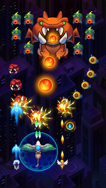 Dragon Wings - Space Shooter - Gameplay image of android game