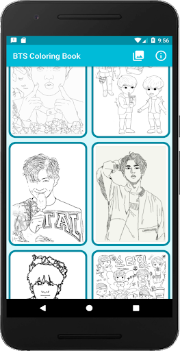 BTS K-Pop Coloring Books - عکس برنامه موبایلی اندروید