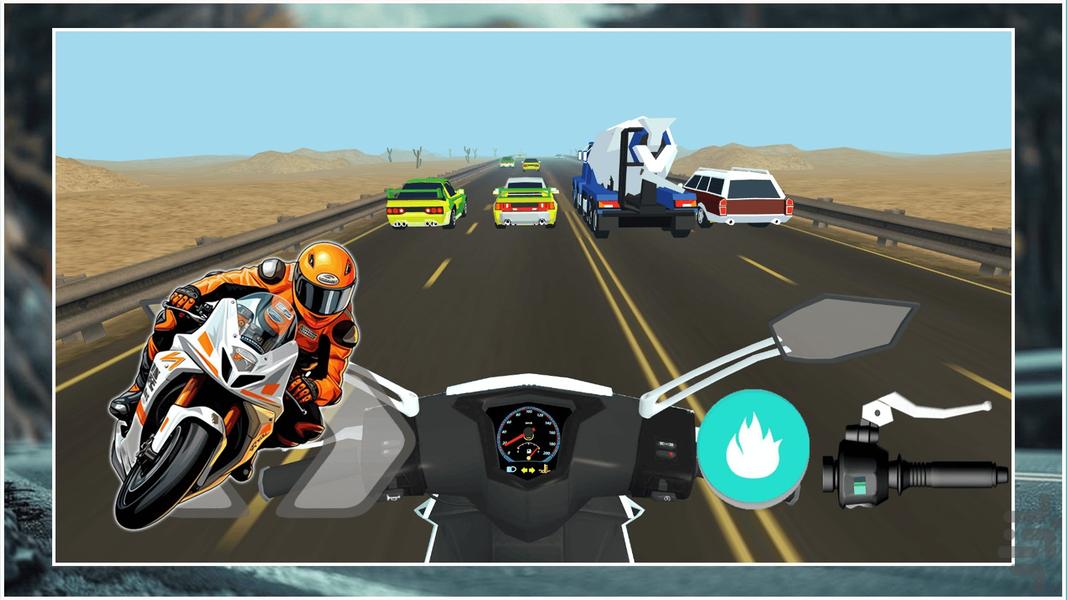 بازی موتور سواری در بزرگراه - Gameplay image of android game